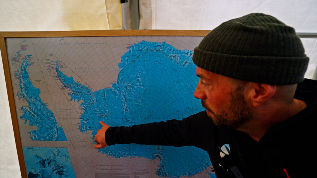 Three Glaciers Retreat in Antarctica map